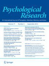 PSYCHOLOGICAL RESEARCH-PSYCHOLOGISCHE FORSCHUNG