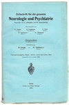 ZEITSCHRIFT FUR DIE GESAMTE NEUROLOGIE UND PSYCHIATRIE