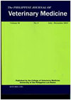 PHILIPPINE JOURNAL OF VETERINARY MEDICINE