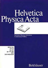 HELVETICA PHYSICA ACTA