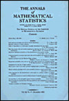 ANNALS OF MATHEMATICAL STATISTICS